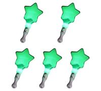 Uqezagpa Di 5 Colorful LED Glow Sticks Lampeggiante Bastoni Cuore Stella A Forma di Luce Up per Partito Led Glow Rod Night Club Party Forniture