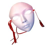 Uqezagpa Dipinto a mano Costume di Halloween Masquerade Full Face per le donne in maschera Stage Play feste a tema