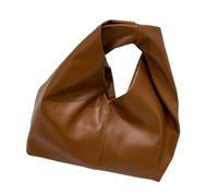 Uqezagpa Elegante borsa a tracolla per donne alla moda pratica borsa in pelle PU borsa ascella per un facile trasporto e stoccaggio ufficio signora, Marrone, One Size