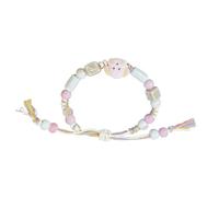 Uqezagpa Elegante braccialetto in ceramica per cani, con cordoncino intrecciato unico, per individualità e espressione creativa con perline colorate, Misura unica, come descritto