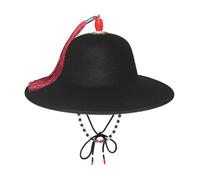 Uqezagpa Elegante cappello storico unico patrimonio cinese cappello antico grande rotondo per rievocazioni storiche e feste a tema elegante