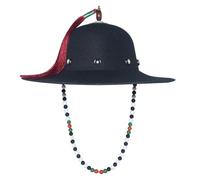 Uqezagpa Elegante cappello storico unico patrimonio cinese cappello antico grande rotondo per rievocazioni storiche e feste a tema elegante