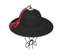 Uqezagpa Elegante cappello storico unico patrimonio cinese cappello antico grande rotondo per rievocazioni storiche e feste a tema elegante