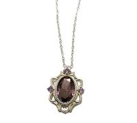 Uqezagpa Elegante collana accessorio alla moda impreziosito ciondolo catena gioielli per il collo per uso quotidiano date, 2.34x1.56in, Metallo, Nessuna pietra preziosa
