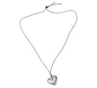 Uqezagpa Elegante collana con ciondolo a forma di cuore leopardato e stella, elegante ornamento per gli appassionati di moda, design retrò moderno, One Size, come descritto, come descritto