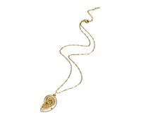 Uqezagpa Elegante collana con ciondolo a tema mare vintage gioielli collo animale gioielli ragazzi collana a catena per giovani persone tema da indossare tutti i giorni, Misura unica, come descritto