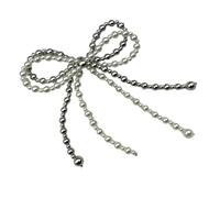 Uqezagpa Elegante decorazione per la custodia del telefono con perle e fiocco, aggiunge fascino unico a borse e vestiti, SizeApprox.13x9.5cm/5.12x3.74inches, plastica/resina