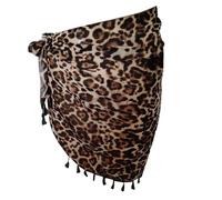 Uqezagpa Elegante gonna corta da spiaggia con frange sciarpa avvolgente multiuso copertura per le donne Comfort e moda gonna da spiaggia da donna