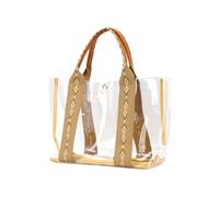 Uqezagpa Elegante grande borsa a tracolla in PVC trasparente per organizzazione senza sforzo e facile da trasportare nella vita quotidiana borsa per il trasporto quotidiano, D, One Size