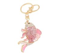 Uqezagpa Elegante Portachiavi Con Creatura Sottomarina Opzione Regalo Versatile Opere D'arte Kirsite Con Dettagli In Abbagliante Gioielli Portachiavi Colorati Pesci