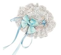 Uqezagpa Elegante Rosetta Cappello Clip di Capelli Cosplay Nastro Accessori Per Capelli Fatti A Mano Per Le Donne Croci Fascinator Rosetta Cappello Floreale Fermagli Per Le Donne