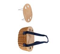 Uqezagpa Elegante set da pranzo per 2 persone, con tavolo pieghevole e borsa termica e utensili completi per avventure nella natura, cestino per pasti all'aperto con frigorifero