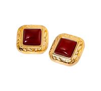 Uqezagpa Eleganti orecchini geometrici in acciaio inox, alla moda, quadrati, adatti per tutti i giorni e feste, Size Approx. 1.2x1.21inch3.04x3.07cm, Acciaio inossidabile, Berillo