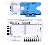 Uqezagpa Elettrocardiogramma 7 Step Ruler Card per un'interpretazione accurata e analisi rapida nella valutazione delle impostazioni mediche