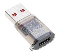 Uqezagpa Estensore USB-A Con Indicatori Chiaro Shell Adattatore Tipo-C Femmina a USB A Maschio Convertitore Per Laptop Cellulare USB C A Convertitore