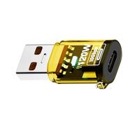 Uqezagpa Estensore USB-A Con Indicatori Chiaro Shell Adattatore Tipo-C Femmina a USB A Maschio Convertitore Per Laptop Cellulare USB C A Convertitore