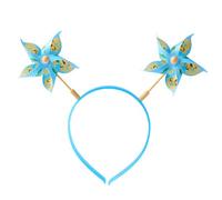 Uqezagpa Fasce per capelli a forma di mulino a vento primaverile creativo e divertente con motivo adorabile per bambini