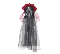 Uqezagpa Fascia per capelli messicani con fiori, corone, veli, giorno dei morti, copricapo per Halloween con teschio di zucchero per feste e costumi per il giorno dei morti