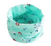 Uqezagpa Fazzoletto da collo in peluche per bambini, confortevole, caldo, da viaggio, per avventure in tempo freddo, in cotone traspirante, Fiore di miglio verde, Taglia unica
