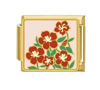 Uqezagpa Fiore Tema Perline Charm Link Accessori Modular Fare Forniture Modular Modulo Unico Adatto Per Gioielli Componenti Intercambiabili Gioielli, Misura unica, come descritto, come descritto