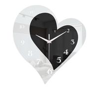 Uqezagpa Forma Del Cuore Orologio Da Parete Acrilico Silenzi Movimenti Per La Casa Della Casa Contemporanea Orologio A Forma Cuore