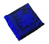 Uqezagpa Foulard per anziani, alla moda, da donna, invernale, caldo, sciarpa vintage per la moda, Blu, 90X90 cm