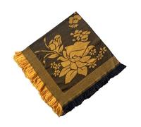 Uqezagpa Foulard per anziani, alla moda, da donna, invernale, caldo, sciarpa vintage per la moda, Giallo, 90X90 cm