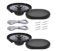 Uqezagpa Full Ranges Veicolo Coassiale Altoparlanti Set 380W Alta Sensibilità Stereo Per Gli Appassionati di Musica Suono Superiore Altoparlanti coassiali