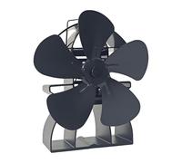 Uqezagpa Funzionamento silenzioso Stufa alimentata a calore Camini Fan Con 5Blades Indicatore di temperatura Nessuna elettricità richiesta Ventola stufa alimentata a caldo