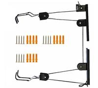 Uqezagpa Gancio da soffitto in acciaio resistente con blocco per bici da strada, mountain bike, garage, portabici in metallo