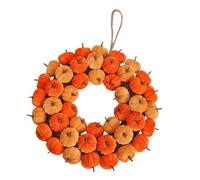 Uqezagpa Ghirlanda di verdure in stoffa Autunno Ringraziamento Guarnisce Sostanza verde Facile installazione Essere Santo All'interno Display Vacanza Morbido Velutinoso Verdura Partito Deck