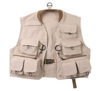 Uqezagpa Gilet per bambini Trota Ishing Gear Stream Accessori per la pesca Multi Pocket Multifunzione Gilet Traspirante Gioventù Vest