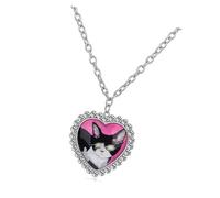 Uqezagpa Gioielli per animali domestici con ciondoli a forma di cuore, gatti e cani, su una robusta catena in acciaio inox, gioielli per donne, One Size, come descritto, come descritto