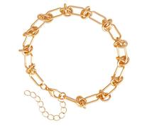 Uqezagpa Gli uomini alla moda accessorio che cattura l'attenzione della collana dei monili del metallo ha esagerato la struttura dell'acciaio inossidabile, Size Approx. 16.11.9inch415cm, Metallo