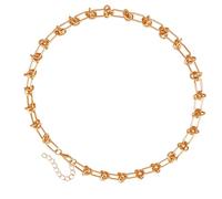 Uqezagpa Gli uomini alla moda accessorio che cattura l'attenzione della collana dei monili del metallo ha esagerato la struttura dell'acciaio inossidabile, Size Approx. 16.11.9inch415cm, Metallo