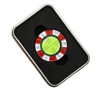 Uqezagpa Golfs Lettore Verde Con Iron Box Marker Livelli di Alta Precisione Strumento Bolla Golf Accessori di Formazione Staccabile Cappello di Lettura Clip Marker