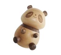 Uqezagpa Grazioso porta stuzzicadenti in legno a forma di panda elegante dispenser per stuzzicadenti per