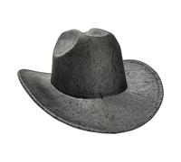 Uqezagpa Homburg Fedoras con stampa unica Fedoras cappello top classico Porkpie per ragazzi uomini accessori per feste a tema festival, Nero , Taglia unica