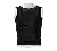 Uqezagpa Karate Training Chest Guard Poliestere Schiuma Foderato Impatti Protezioni Regolabile Fit Cinghie Protezioni Petto Protezioni Marziali Arte Petto Protezioni