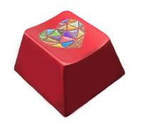 Uqezagpa Keycap originale di altezza del metallo variopinto Keycap del cuore della lega di alluminio per meccanico