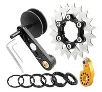 Uqezagpa Kit di conversione a velocità singola Cassette Cogs Tendicatena Bici Biciclette Convertitore Regolatore di Velocità Singola Facile da Usare Accessorio di Ricambio Ciclismo