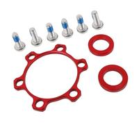 Uqezagpa Leghe di alluminio Kit adattatore di conversione mozzo bici Assi passanti Guarnizioni Refit Biciclette Aumenta Mozzi Adattatori Rondelle Biciclette Anteriore Posteriore Aumenta Adattatore di