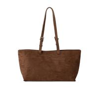 Uqezagpa Like Work - Borsa a tracolla impermeabile con scomparto per computer portatile da 15", stile casual, Caff