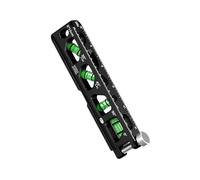 Uqezagpa Livelli magnetici di spirito di alta precisione 2,5"/6"/9" della lega di alluminio della costruzione dello strumento 4 fiale doppia scala V