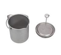 Uqezagpa Macchine da caffè francesi in metallo antiruggine Campeggio Versare Sistemi Con 3 strati Mesh Filtro Attrezzatura Caffè Nessun filtro Carta da filtro Presse metalliche