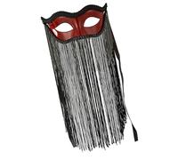 Uqezagpa Mascherate Con Fiore Nappe Velo Cosplay Masque Sera Palla Prom Masque Pizzo Volpi Gatti Viso Per Le Donne Mezza Maschera Viso Eyemask