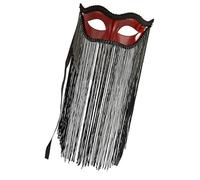 Uqezagpa Masquerades Con Fiore Frange Velo Palla Prom Masque Pizzo Volpi Gatti Viso Cosplay Halloween Masque Per Le Donne Halloween Masquerades