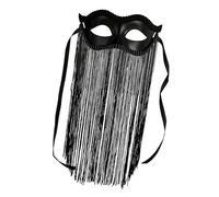 Uqezagpa Masquerades Con Fiore Frange Velo Palla Prom Masque Pizzo Volpi Gatti Viso Cosplay Halloween Masque Per Le Donne Halloween Masquerades