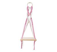 Uqezagpa Mensole da appendere alla parete in macramè fatte a mano Stili decorativi bohémien per piante e vasi per vivere scaffali galleggianti salvaspazio