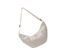 Uqezagpa Mezzaluna Borsa Casual Spalla Crossbody Borse Con Tracolla Regolabile Alla Moda Fionde Borsa Trendy Dumpling Borse Donna Donna Imbracature Crossbody Grande Spalla Shopping, bianco, One Size
